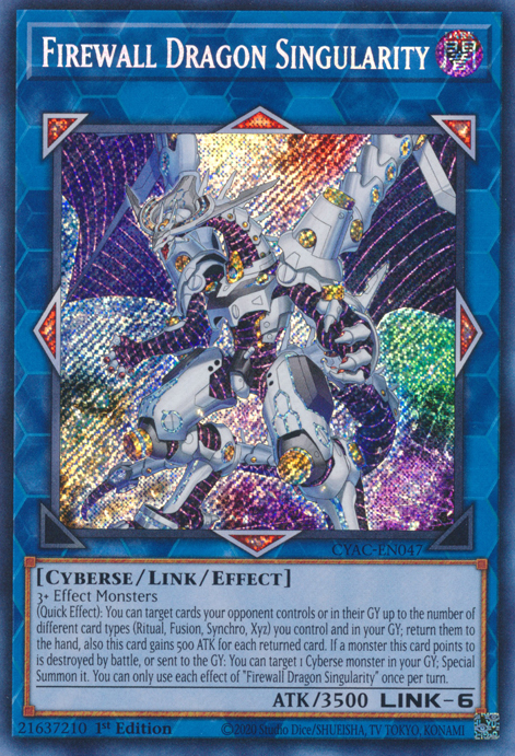 Firewall Dragon Singularity [CYAC-EN047] Secret Rare | Rock City Comics