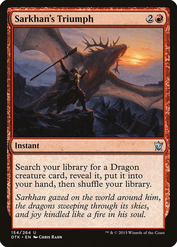 Sarkhan's Triumph [Dragons of Tarkir] | Rock City Comics