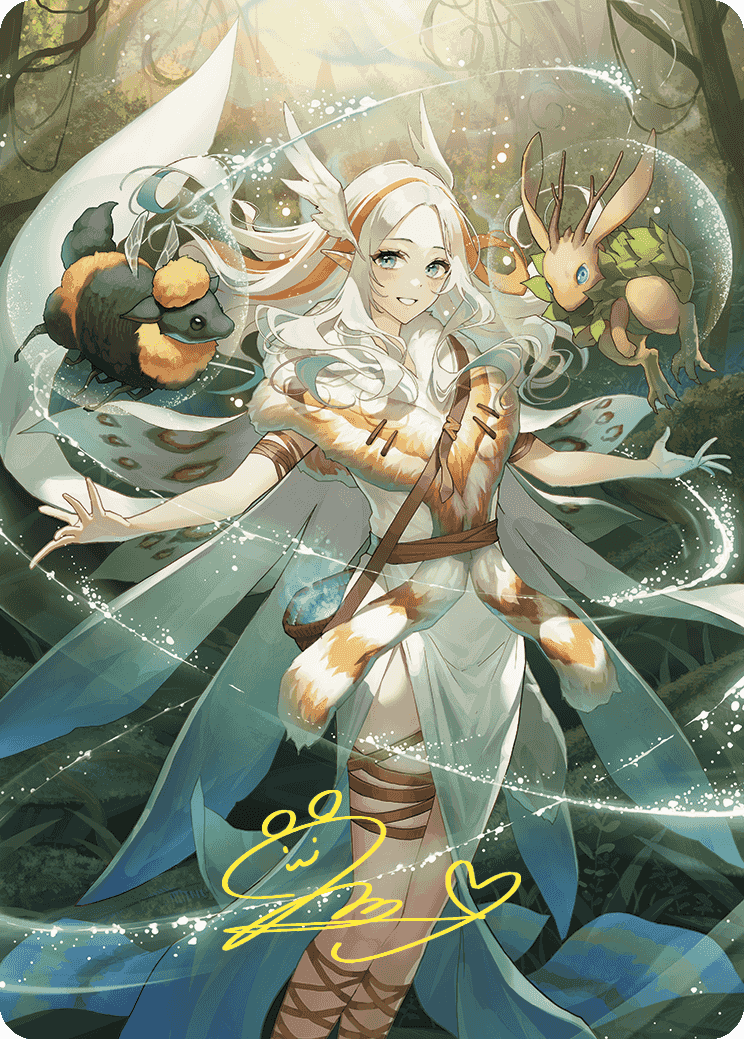 Greater Auramancy Anime Art Card (Gold-Stamped Signature) [Wilds of Eldraine Art Series] | Rock City Comics
