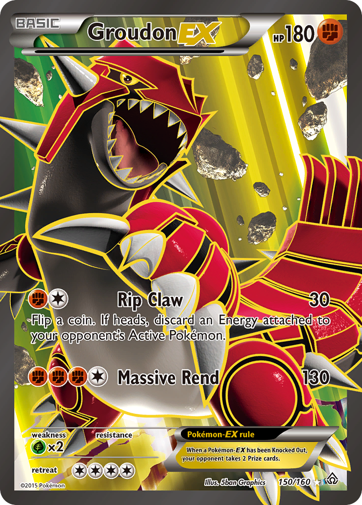 Groudon EX (150/160) [XY: Primal Clash] | Rock City Comics