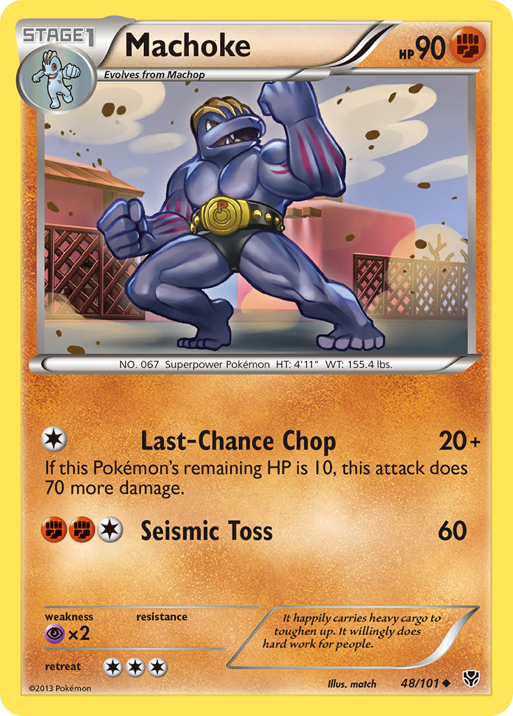 Machoke (48/101) [Black & White: Plasma Blast] | Rock City Comics