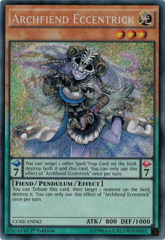 Archfiend Eccentrick [CORE-EN042] Secret Rare | Rock City Comics