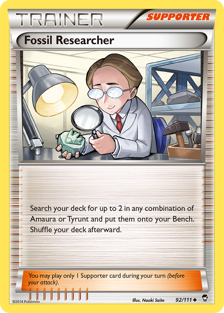 Fossil Researcher (92/111) [XY: Furious Fists] | Rock City Comics