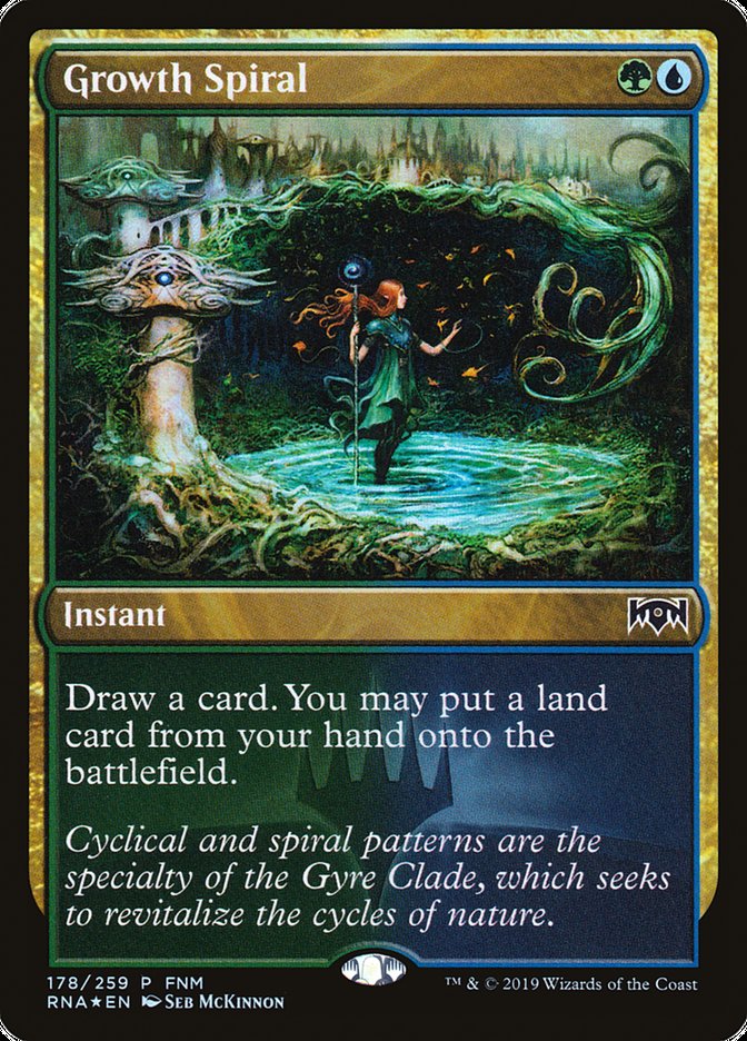 Growth Spiral (FNM) [Ravnica Allegiance Promos] | Rock City Comics