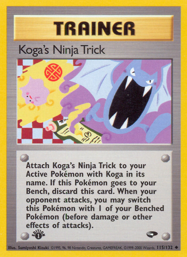 Koga's Ninja Trick (115/132) [Gym Challenge 1st Edition] | Rock City Comics