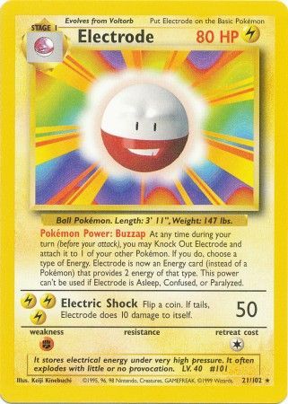 Electrode (21/102) [Base Set Unlimited] | Rock City Comics