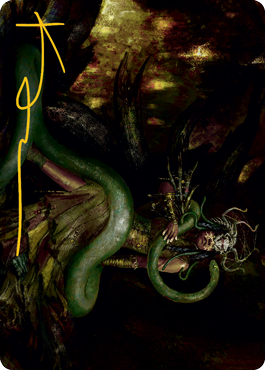 Saryth, the Viper's Fang Art Card (Gold-Stamped Signature) [Innistrad: Midnight Hunt Art Series] | Rock City Comics
