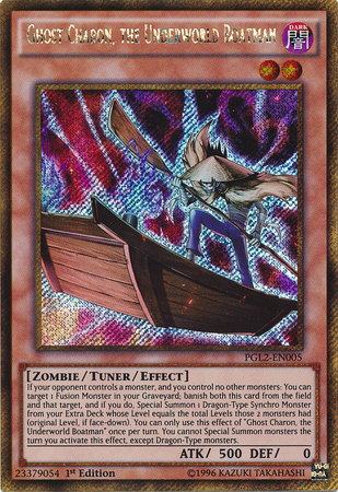 Ghost Charon, the Underworld Boatman [PGL2-EN005] Gold Secret Rare | Rock City Comics