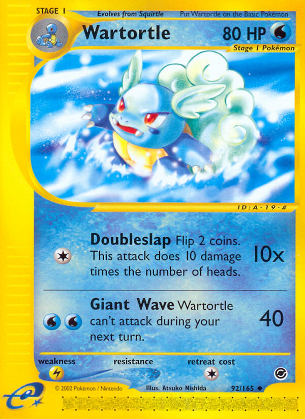 Wartortle (92/165) [Expedition: Base Set] | Rock City Comics