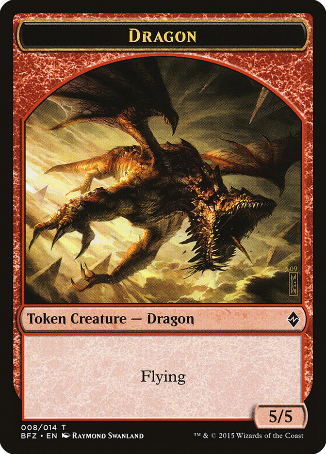 Dragon [Battle for Zendikar Tokens] | Rock City Comics