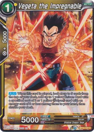 Vegeta the Impregnable [BT10-107] | Rock City Comics