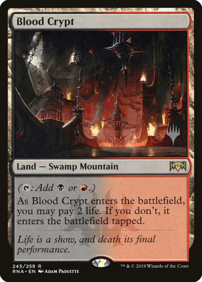 Blood Crypt (Promo Pack) [Ravnica Allegiance Promos] | Rock City Comics