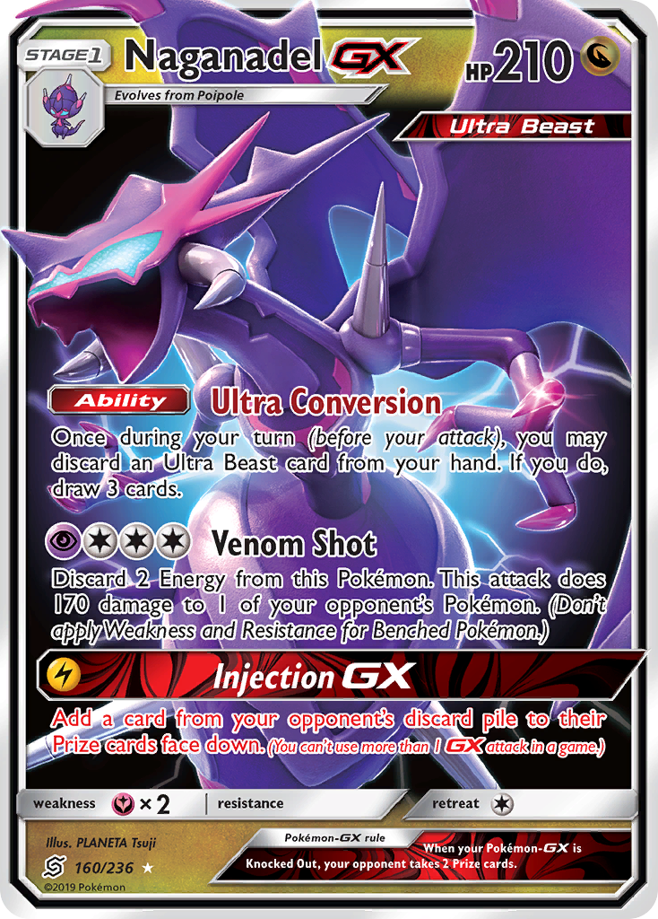 Naganadel GX (160/236) [Sun & Moon: Unified Minds] | Rock City Comics