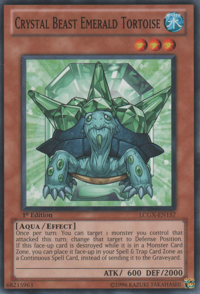 Crystal Beast Emerald Tortoise [LCGX-EN157] Common | Rock City Comics