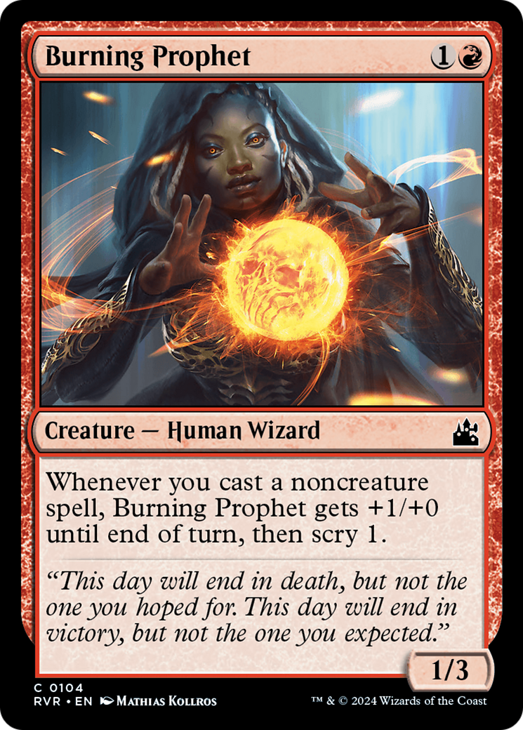 Burning Prophet [Ravnica Remastered] | Rock City Comics