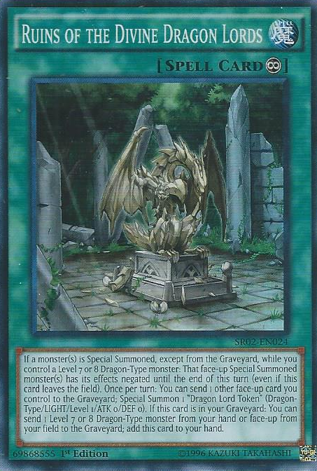 Ruins of the Divine Dragon Lords [SR02-EN024] Super Rare | Rock City Comics