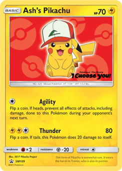 Ash's Pikachu (SM109) [Sun & Moon: Black Star Promos] | Rock City Comics