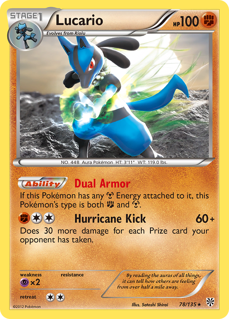 Lucario (78/135) [Black & White: Plasma Storm] | Rock City Comics