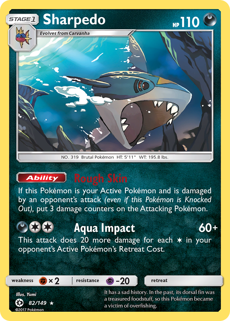 Sharpedo (82/149) [Sun & Moon: Base Set] | Rock City Comics