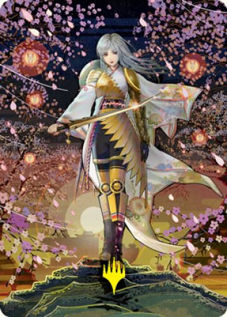 The Wandering Emperor 2 Art Card (Gold-Stamped Signature) [Kamigawa: Neon Dynasty Art Series] | Rock City Comics