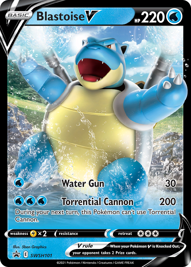 Blastoise V (SWSH101) [Sword & Shield: Black Star Promos] | Rock City Comics