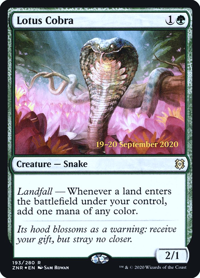 Lotus Cobra [Zendikar Rising Prerelease Promos] | Rock City Comics