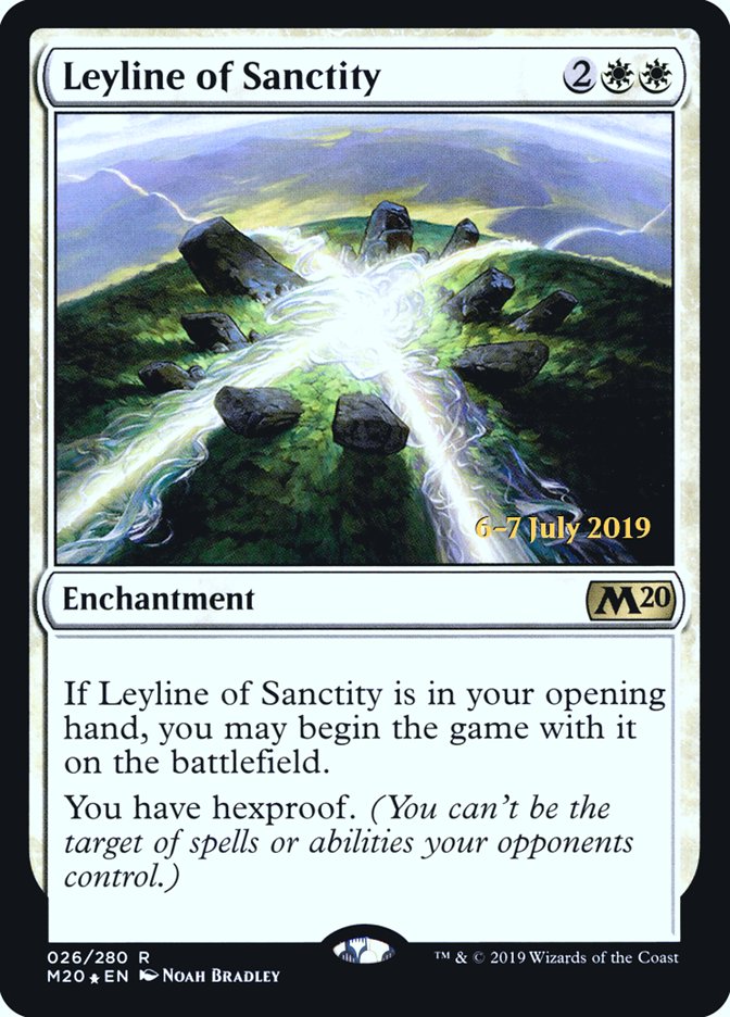 Leyline of Sanctity  [Core Set 2020 Prerelease Promos] | Rock City Comics