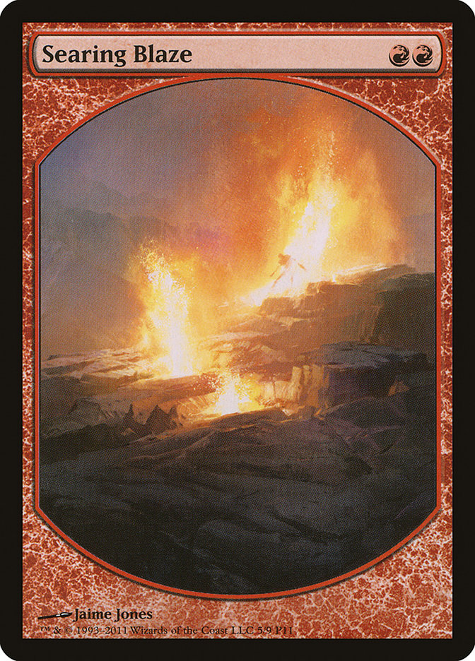 Searing Blaze [Magic Player Rewards 2011] | Rock City Comics