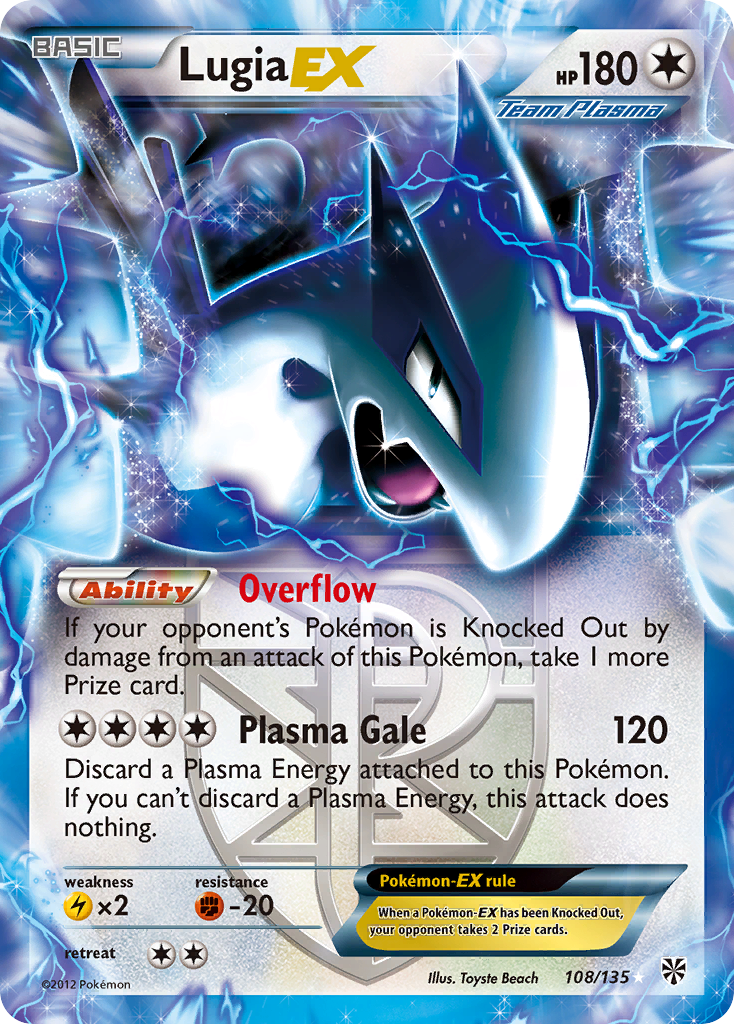 Lugia EX (108/135) [Black & White: Plasma Storm] | Rock City Comics