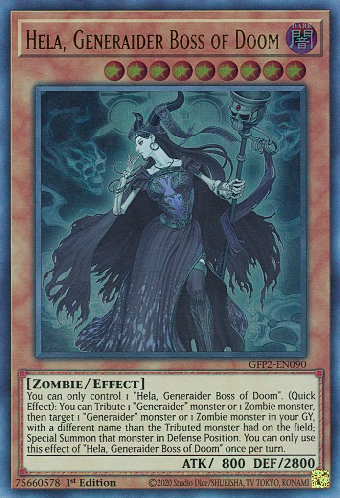 Hela, Generaider Boss of Doom [GFP2-EN090] Ultra Rare | Rock City Comics