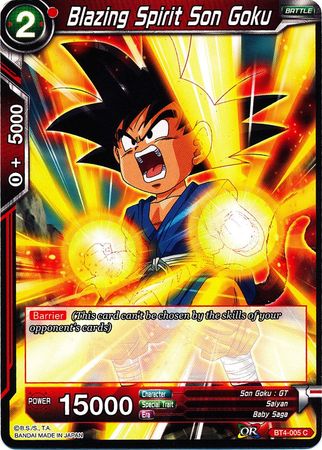 Blazing Spirit Son Goku [BT4-005] | Rock City Comics
