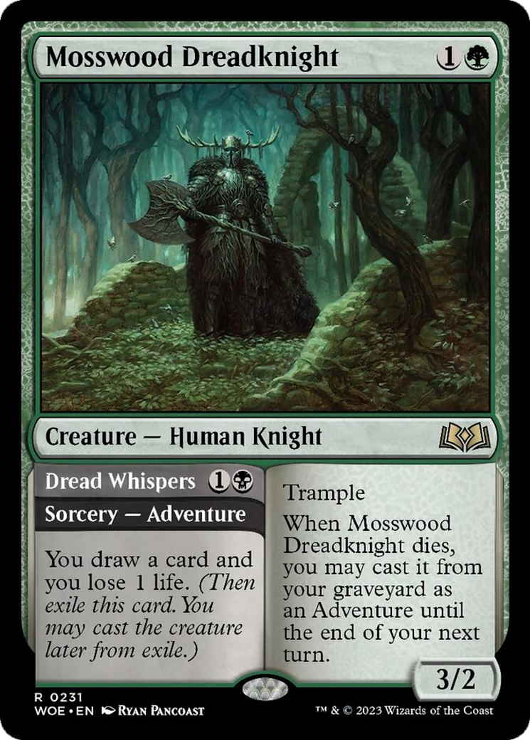 Mosswood Dreadknight // Dread Whispers [Wilds of Eldraine] | Rock City Comics