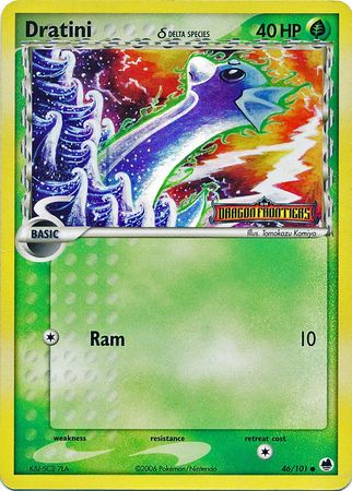 Dratini (46/101) (Delta Species) (Stamped) [EX: Dragon Frontiers] | Rock City Comics