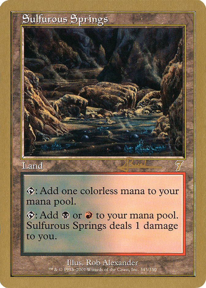 Sulfurous Springs (Antoine Ruel) [World Championship Decks 2001] | Rock City Comics