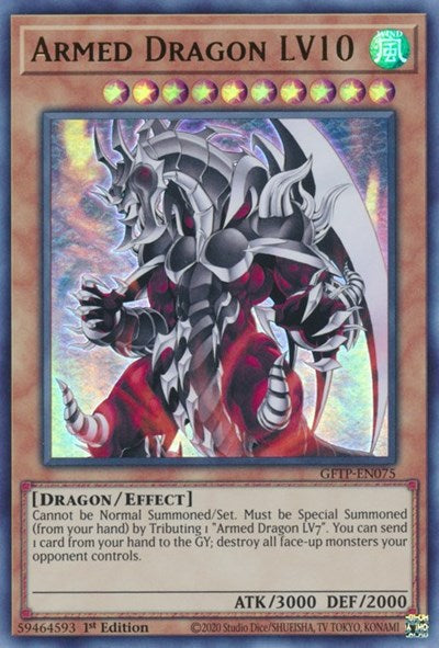 Armed Dragon LV10 [GFTP-EN075] Ultra Rare | Rock City Comics