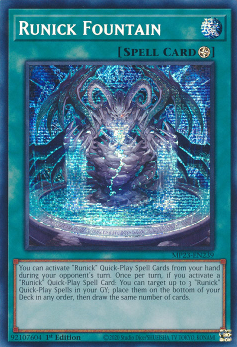 Runick Fountain [MP23-EN239] Prismatic Secret Rare | Rock City Comics