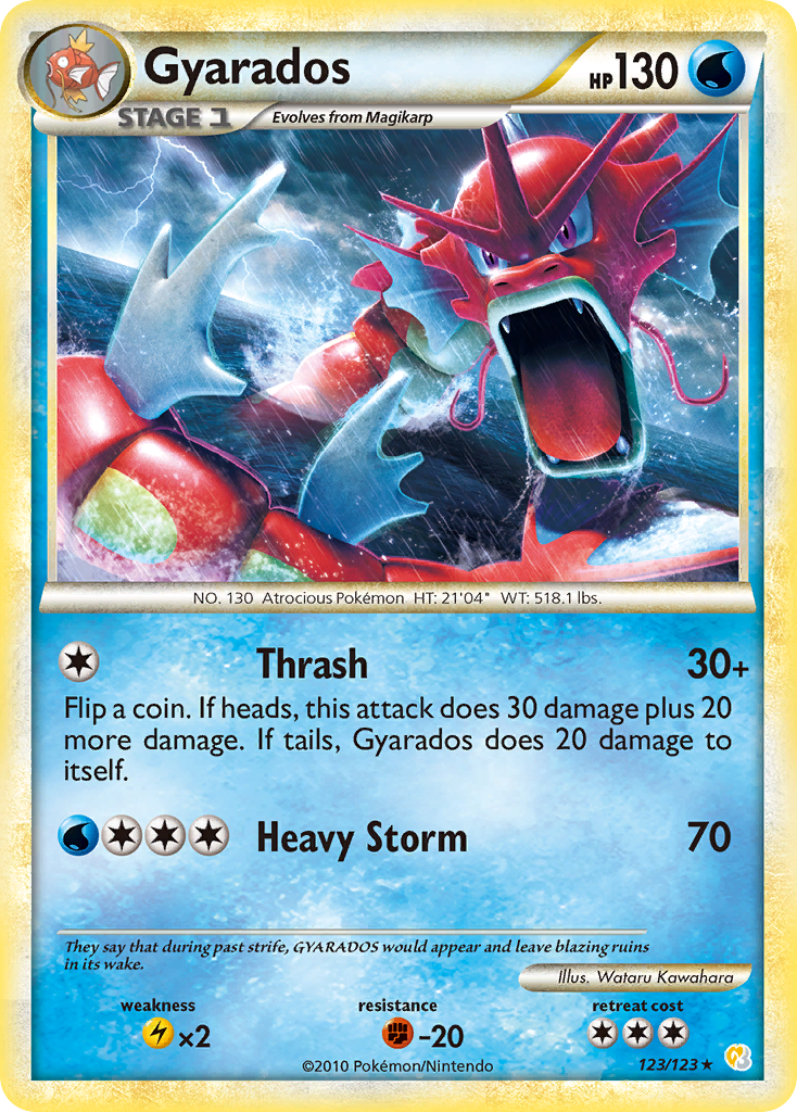 Gyarados (123/123) [HeartGold & SoulSilver: Base Set] | Rock City Comics