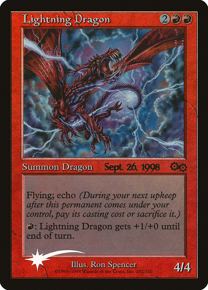 Lightning Dragon [Urza's Saga Promos] | Rock City Comics