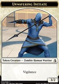 Unwavering Initiate // Wurm Token [Amonkhet Tokens] | Rock City Comics