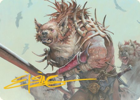 Gnoll Art Card (Gold-Stamped Signature) [Dungeons & Dragons: Adventures in the Forgotten Realms Art Series] | Rock City Comics