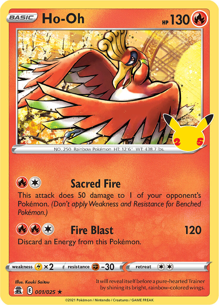 Ho-oh (001/025) [Celebrations: 25th Anniversary] | Rock City Comics