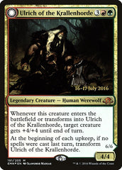 Ulrich of the Krallenhorde // Ulrich, Uncontested Alpha  [Eldritch Moon Prerelease Promos] | Rock City Comics