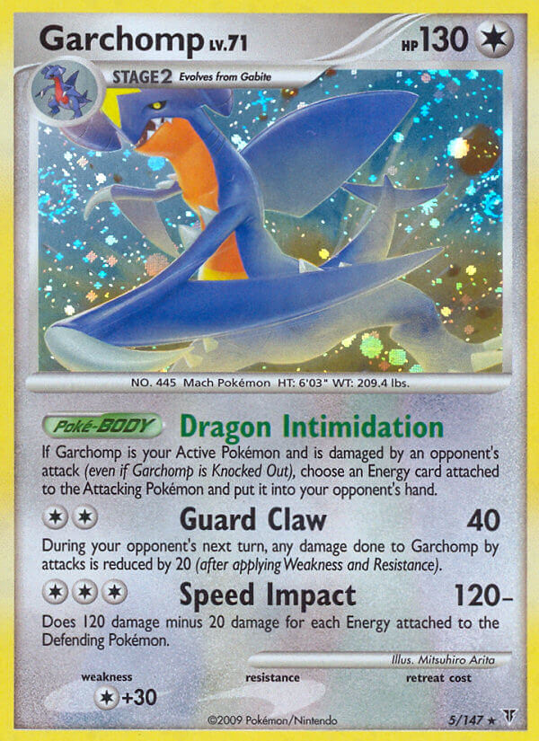 Garchomp (5/147) (Cracked Ice Holo) (Theme Deck Exclusive) [Platinum: Supreme Victors] | Rock City Comics