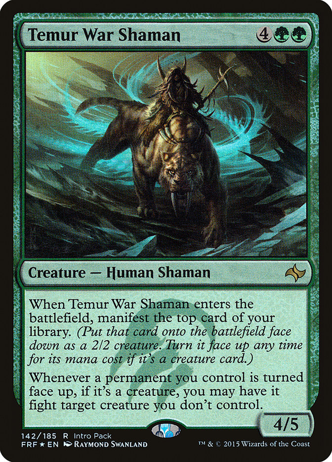 Temur War Shaman (Intro Pack) [Fate Reforged Promos] | Rock City Comics