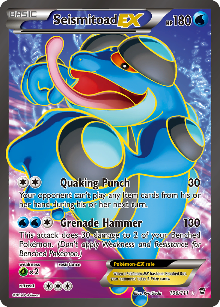 Seismitoad EX (106/111) [XY: Furious Fists] | Rock City Comics