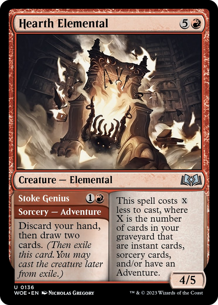 Hearth Elemental // Stoke Genius [Wilds of Eldraine] | Rock City Comics