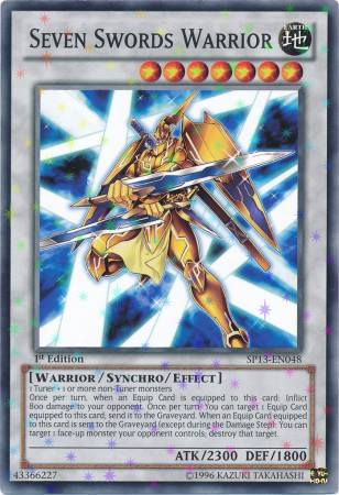 Seven Swords Warrior [SP13-EN048] Starfoil Rare | Rock City Comics