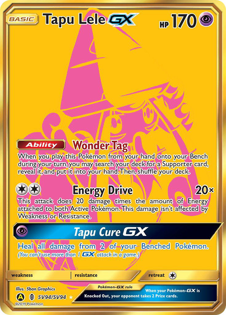 Tapu Lele GX (SV94/SV94) [Sun & Moon: Hidden Fates - Shiny Vault] | Rock City Comics