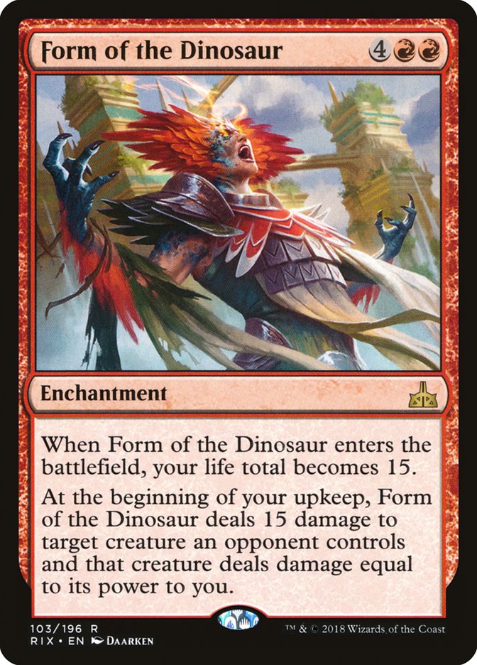 Form of the Dinosaur [Rivals of Ixalan] | Rock City Comics