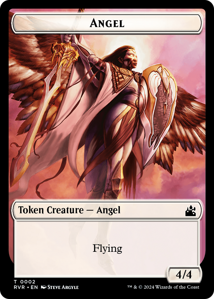 Angel Token (0002) [Ravnica Remastered Tokens] | Rock City Comics